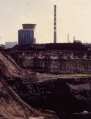 Exploitation Sainte H�l�ne � Montceau les mines. Les couches � nodules. Au dessus la centrale thermique de Lucy
