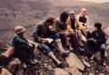 Brigitte Couvrat en pr�paration de sa th�se de l'�cole des Mines, avec son patron de th�se Monsieur Baudoin .. sont tout attentif Gilles Pacaud, Conservateur du Mus�um d'Histoire Naturelle d'Autun, Jean Sylvain Pesce,  Jean Charles Sotty et Fr�d�rick Sotty 